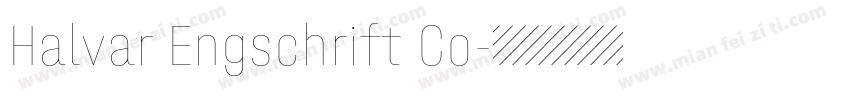 Halvar Engschrift Co字体转换